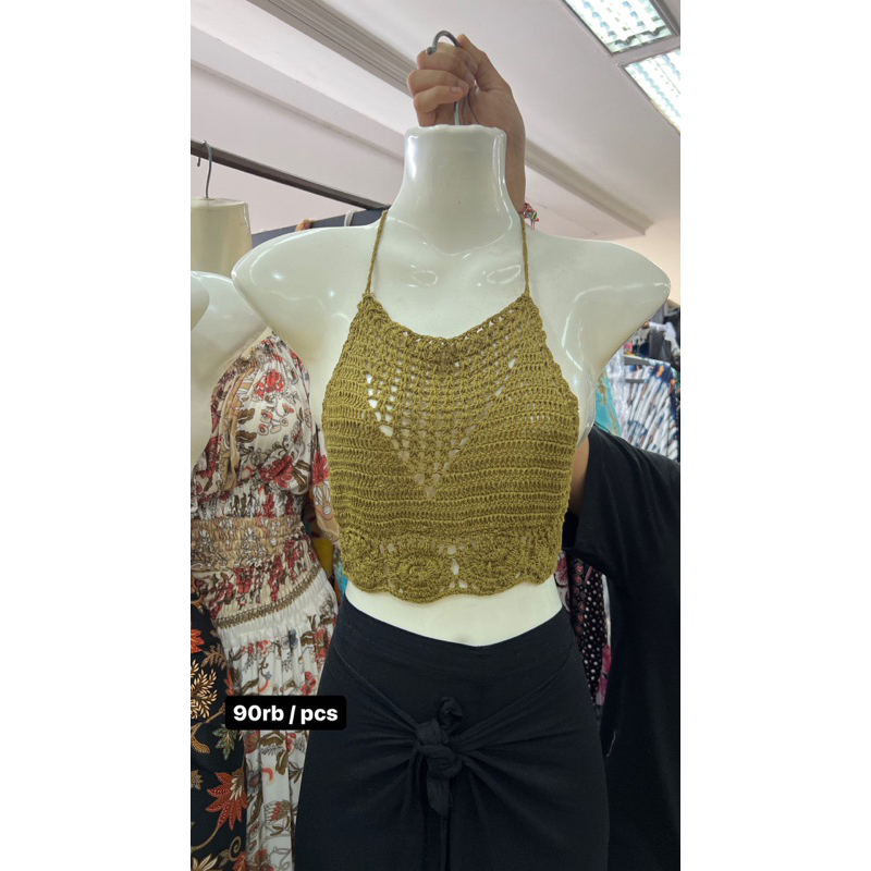 tanktop atasan bikini rajut tangan premium bali