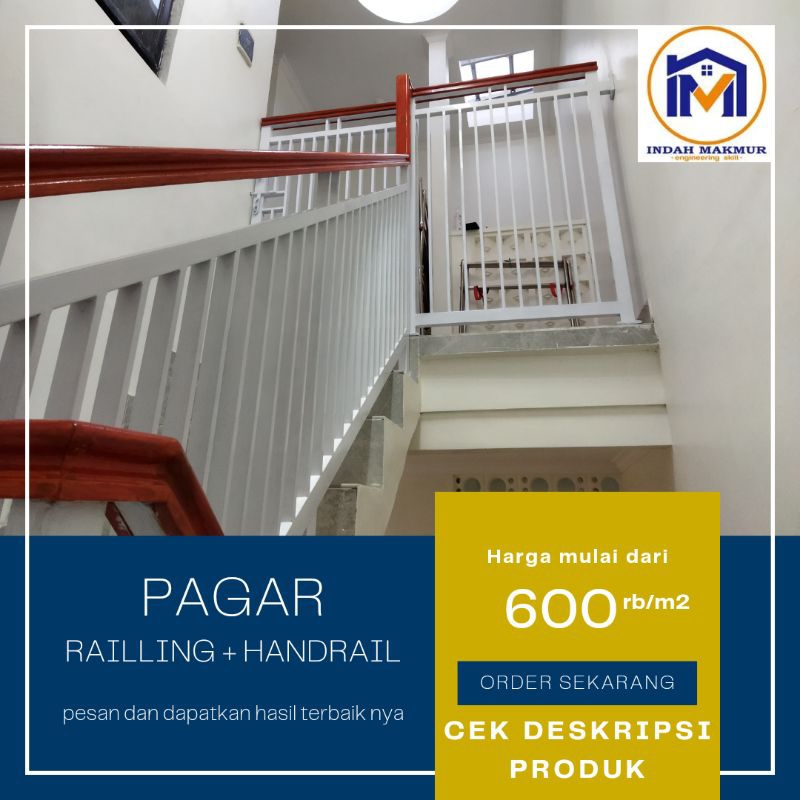 Railing Tangga handrail kayu