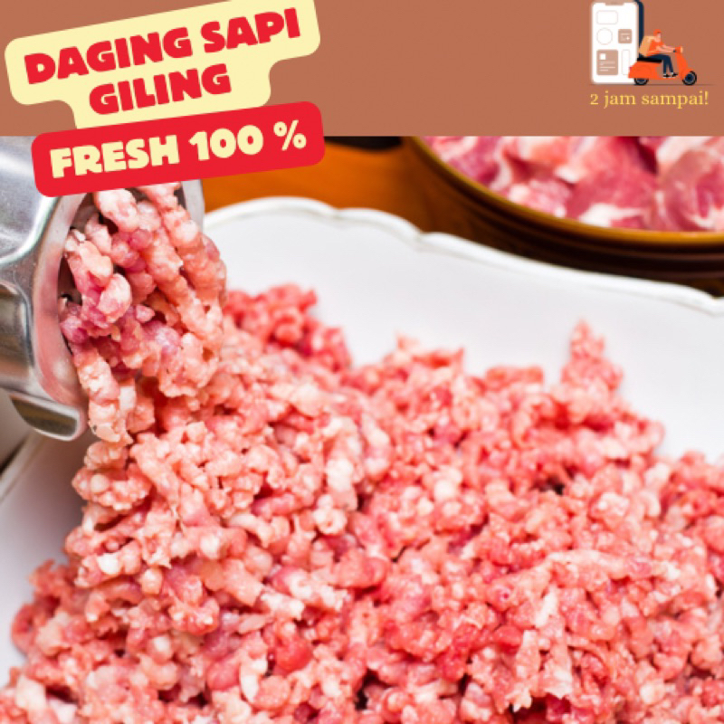 

Daging Sapi Giling Bagian Paha Beef Daging giling 250 gram KIRIM INSTAN BANDUNG