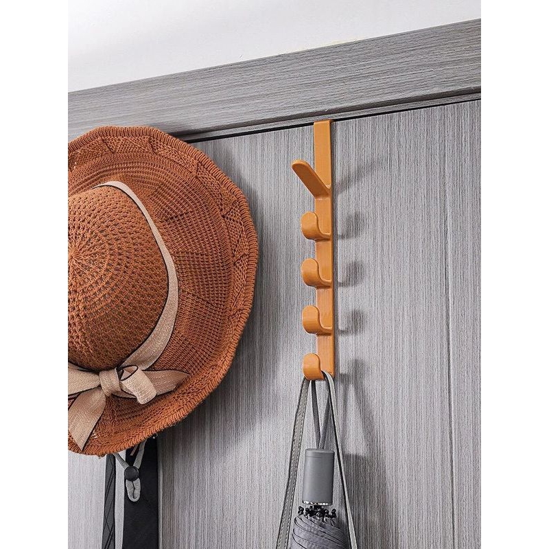 GANTUNGAN BAJU PINTU 5 KAIT HANGER PAKAIAN HOOK TANPA PAKU BOR TEMPAT GANTUNGAN TOPI JAKET HANDUK KA