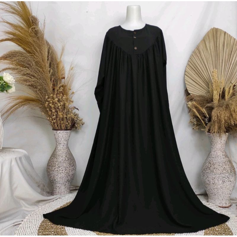 NARA DRESS/DRESS SUPER JUMBO LD 140+/GAMIS TWILL SUPER JUMBO LD 140+/GAMIS HITAM & PUTIH SUPER JUMBO