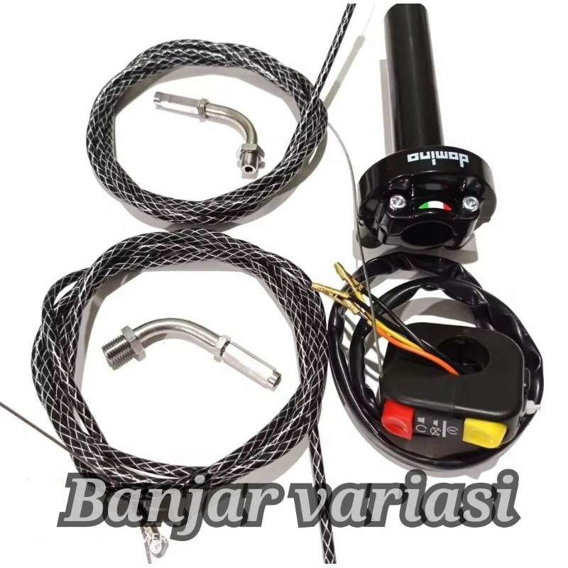 1 SET  GAS SPONTAN kabel 190 Cm.variasi untuk motor BEAT/VIXION/VARIO/SCOOPY/MIO/CBR DLL Universal