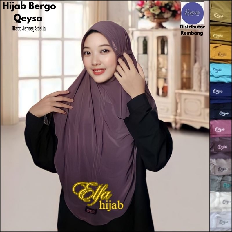 Hijab Bergo Qeysa by Elfa Collection