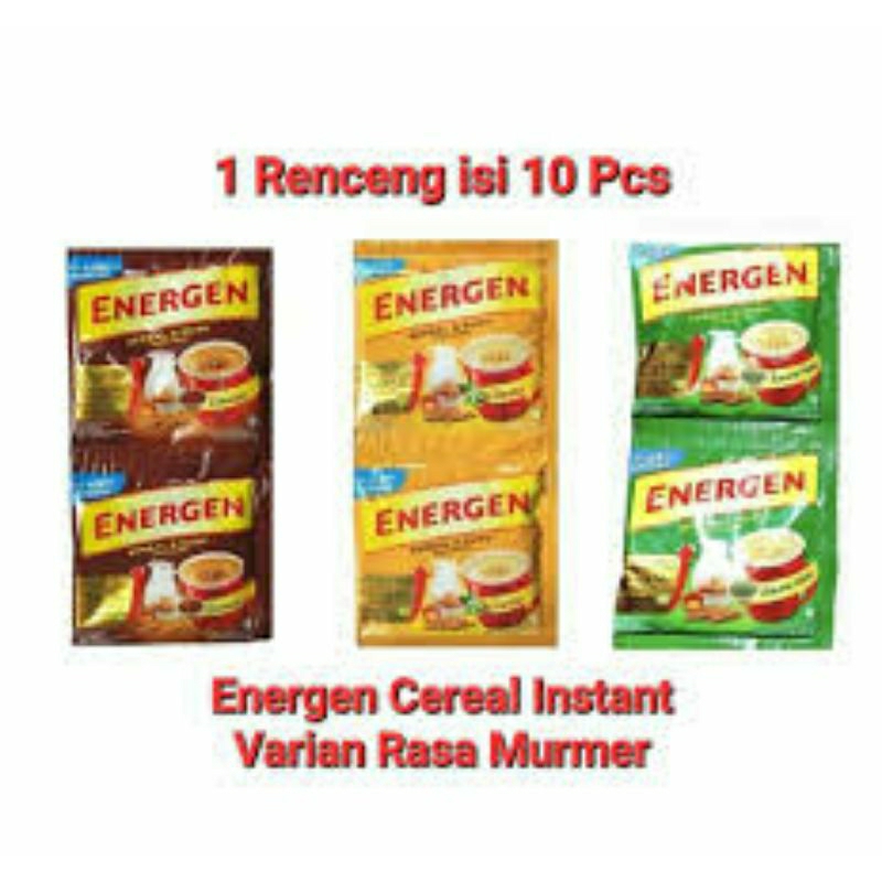 

ENERGEN SEREAL dengan 3 varian rasa 1 renceng isi 10pcs