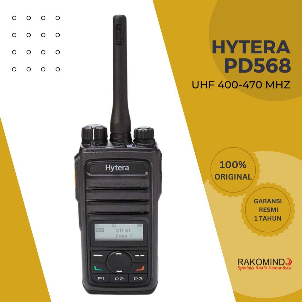 HT Hytera PD568 UL-913 INTRINSICAlLY SAFE UHF 400-470 MHz