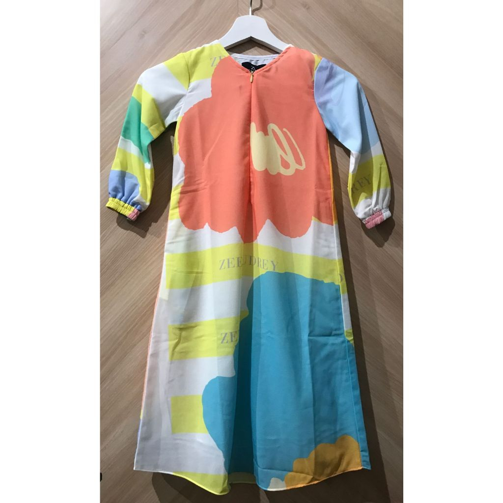 Dress Gamis Kiyomi d'azky  Anak Perempuan Printingan BY Zeeaudrey