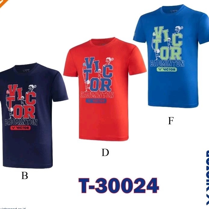 kaos badminton VICTOR original T30024