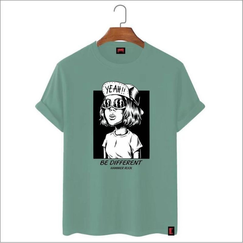 kaos pria wanita original kaos hammer rock