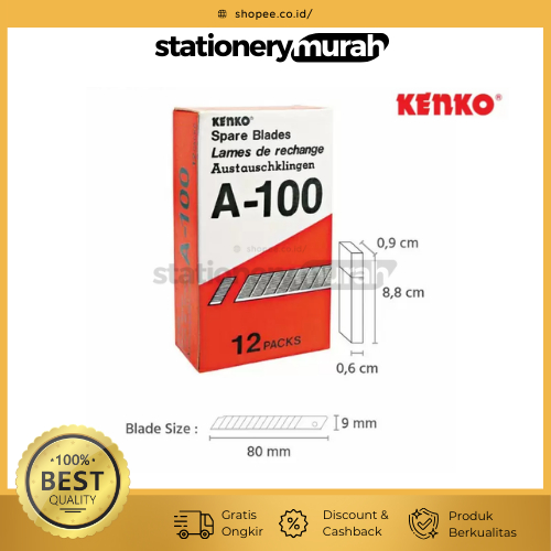 

KENKO Isi Cutter Kecil A100 Original isi 5pcs