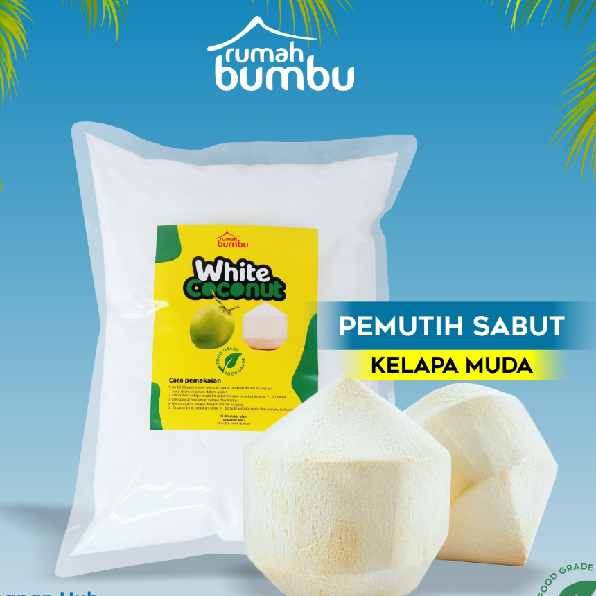

Pemutih Kelapa Muda Kupas Putih Bersih Kalapa Hijau Kupas kemasan 1kg