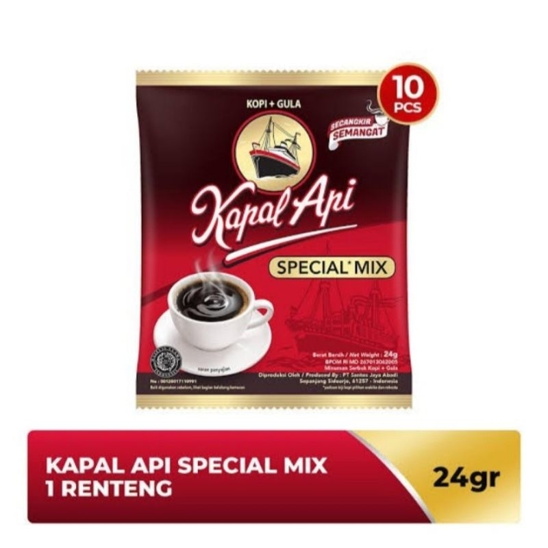 

kopi kapal api spesial mix 10 sachet / 1 renceng