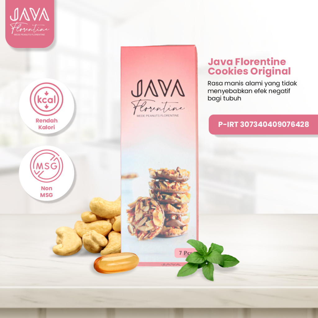

Java Florentine Cookies Kue Diet Rasa Original Camilan Sehat Enak Bergizi Biskuit Kering