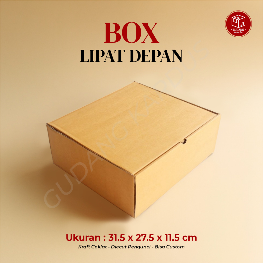 

Box DC LD (31,5 x 27,5 x 11,5 cm) Box/Karton/Polos/Kardus/Hampers/KemasanPizza/Baju/pizza/kotak/kemasan