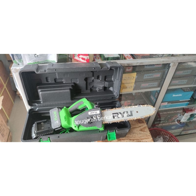 RYU MESIN GERGAJI BATERAI POHON DAHAN RYU CORDLESS CHAINSAW SENSO