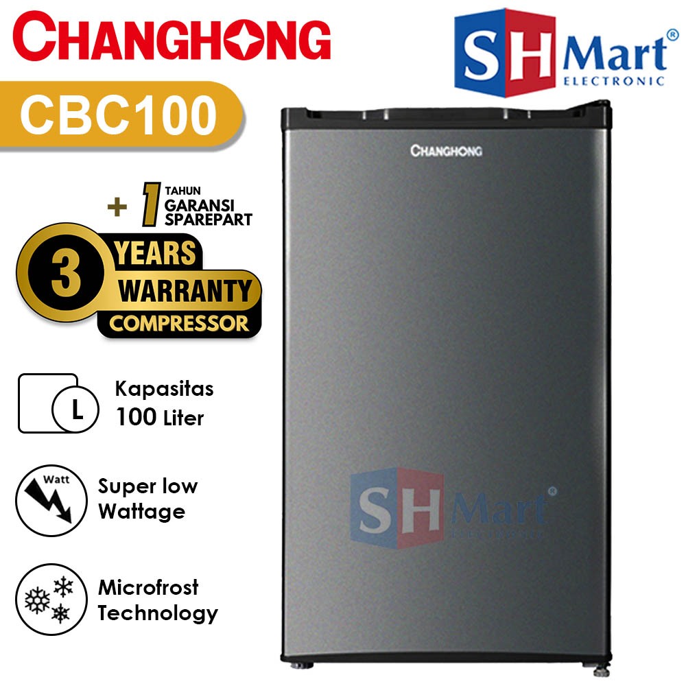 KULKAS MINI 1 PINTU CHANGHONG CBC-100 GARANSI RESMI (Medan)