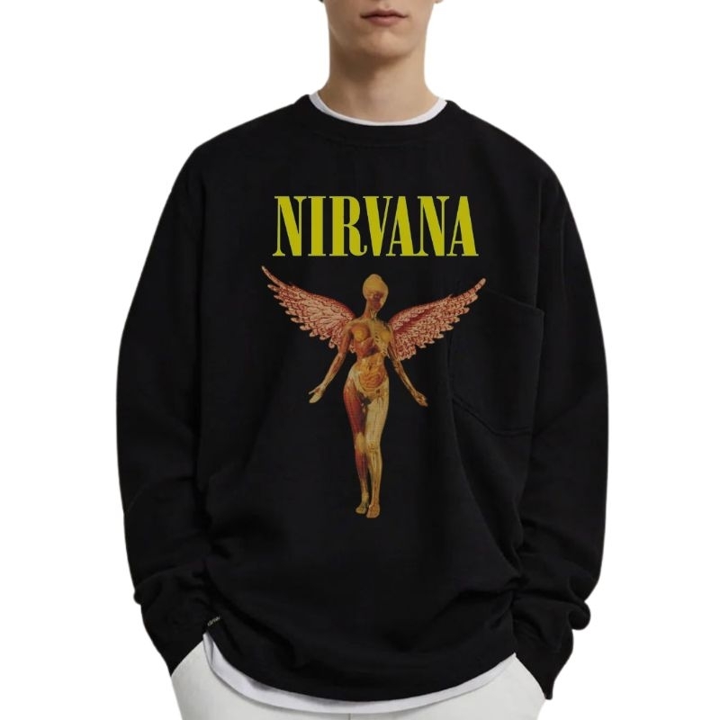 SWEATER PRIA WANITA OVERSIZE NIRVANA LD 130