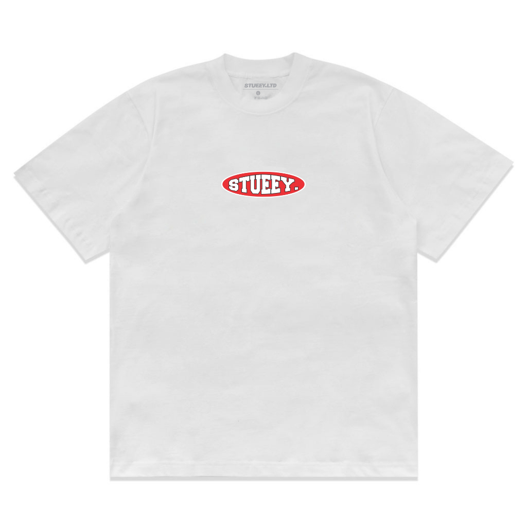 Stueey T shirt kaos Distro pria lengan pendek putih ST 001 deathless