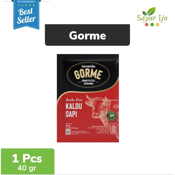 

LEMONILO Gorme Bumbu Kaldu Sapi 40 Gram / Pack Pelezat Serbaguna Instant