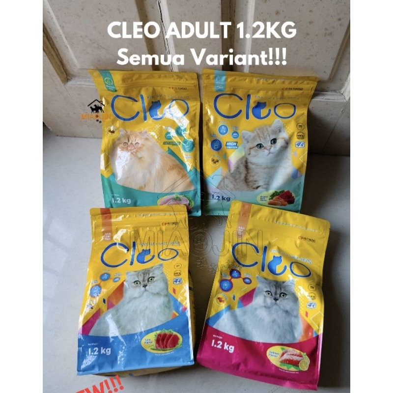 CLEO Kitten / Adult 1.2Kg - Makanan Kucing Persian Persia Anak Tuna Salmon Ocean Fish Dewasa Dry Kering Murah Pakan Anabul