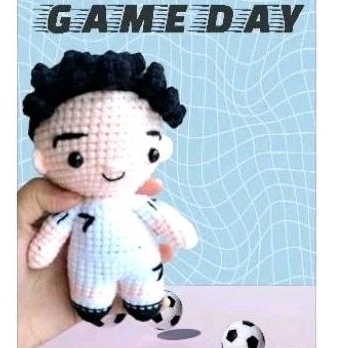 Boneka Rajut Amigurumi Christian Ronaldo