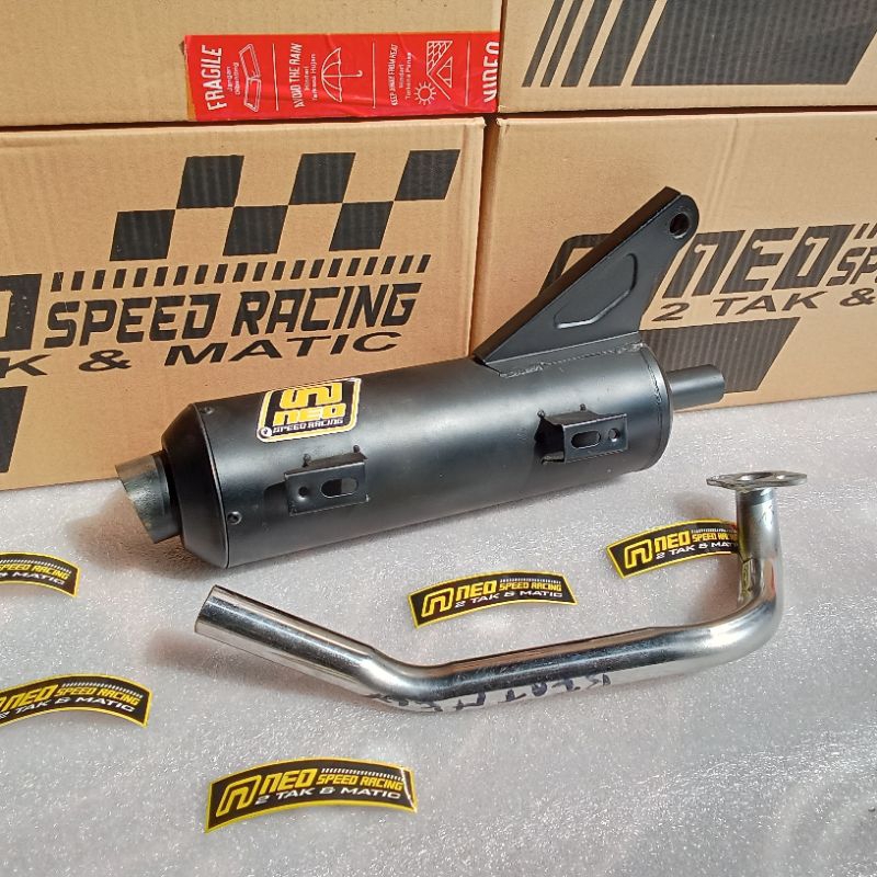 Knalpot Copy CMS NEO SPEED RACING Beat (tahun 2020 ke atas) Scoopy (tahun2021keatas) Genio Ngebas Ad