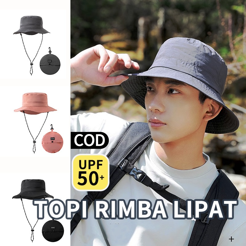 topi gunung pria topi visor lipat topi outdoor pria topi rimba eiger topi gunung outdoor camping top