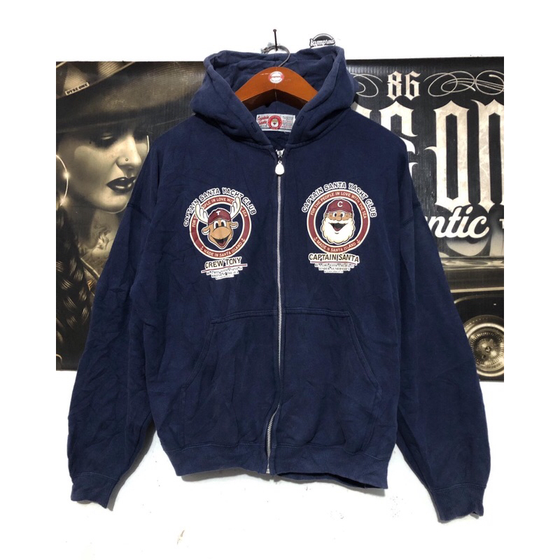 zip hoodie captain santa