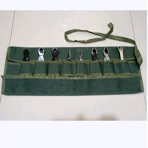 Tas alat bonsai gulung maxwam alat bonsai set tools