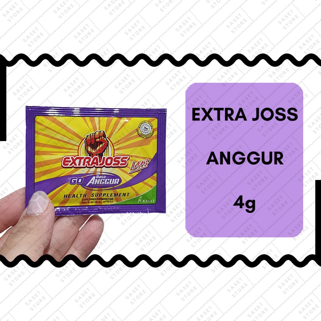 Extra Joss Go Anggur 4g Sachet Minuman Serbuk Energi Suplemen Kesehatan