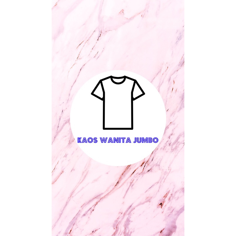Atasan Jumbo, kaos wanita size XXL bahan katun import