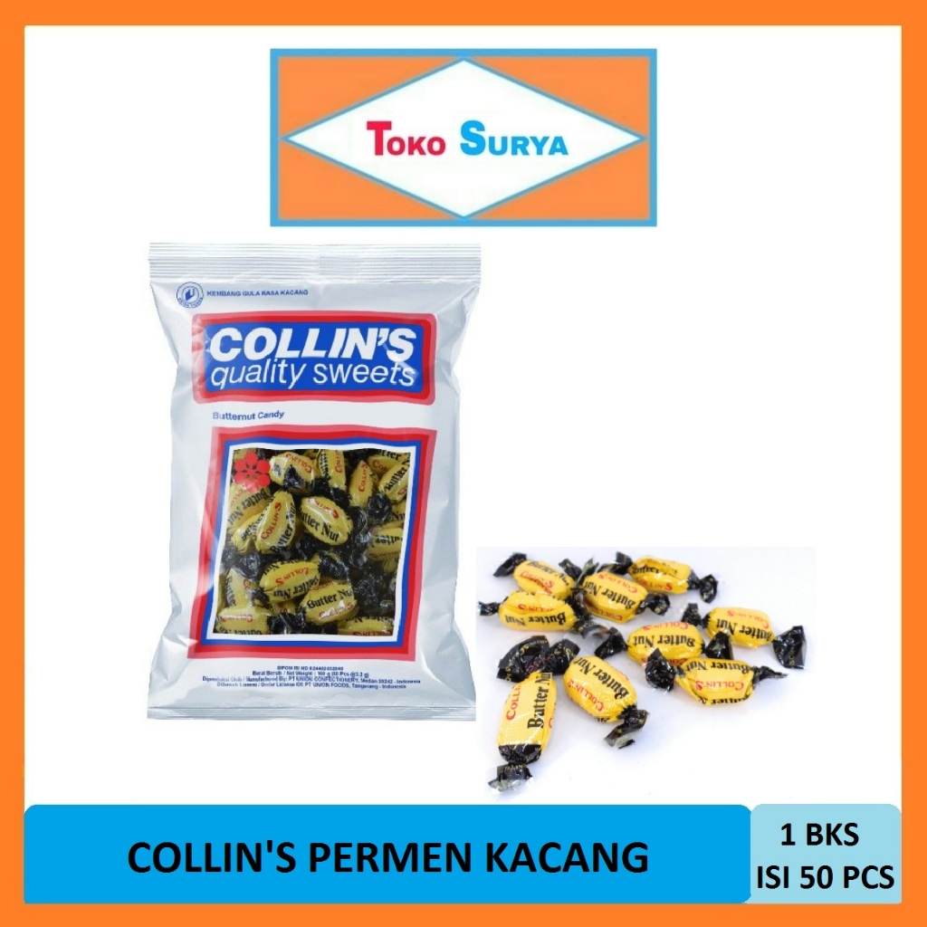 

Permen Kacang Collins Butternut Candy 160 Gr