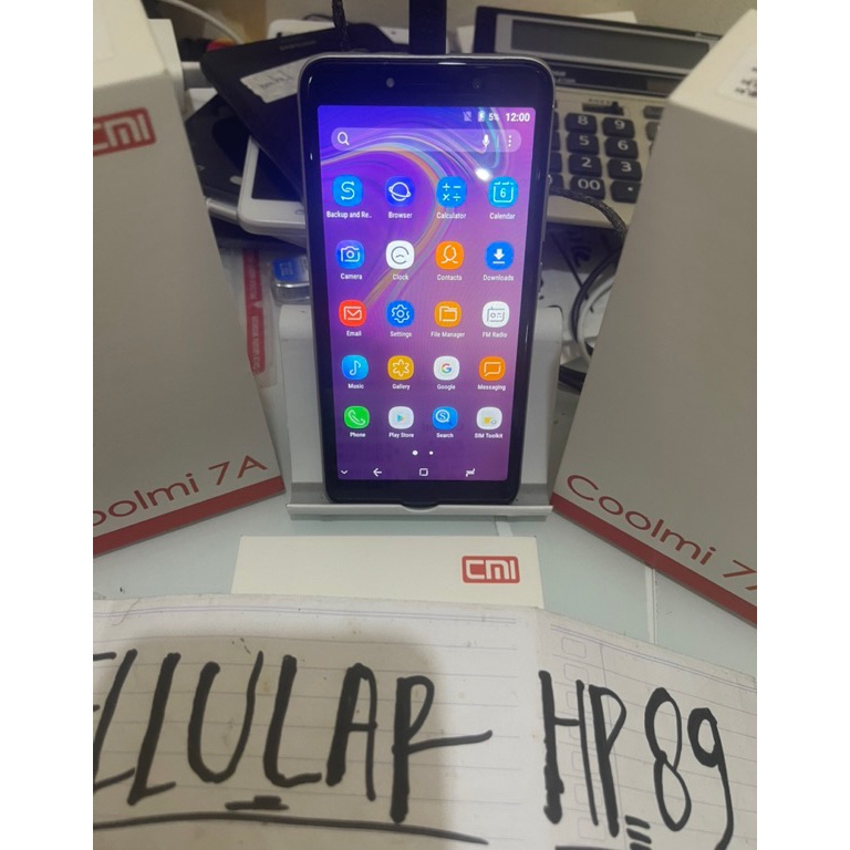 HEMAT PROMO HP ANDROID 8 COOLMI A7 3G 55inch Ram 14GB BRG BARU