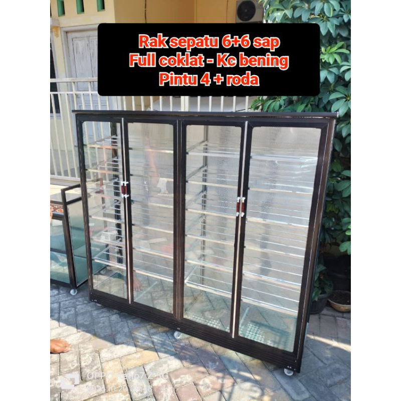 RAK SEPATU / LEMARI SEPATU PINTU 4 RODA - HANYA KOTA SEMARANG DAN SEKITARNYA