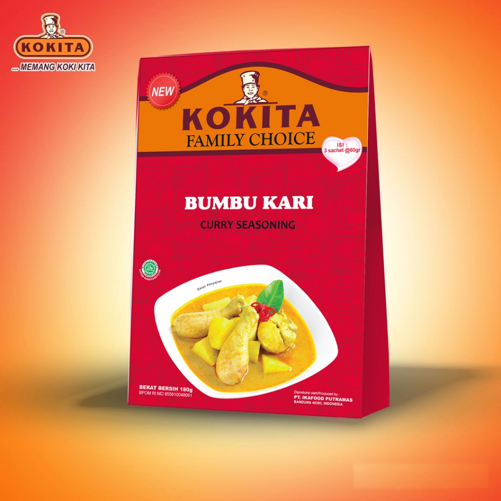 

Kokita Bumbu Kari Family Choice 180gr