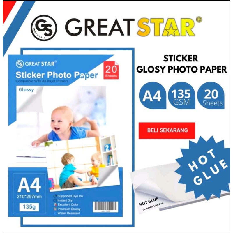 

STIKER GLOSSY ANTI AIR GREAT STAR