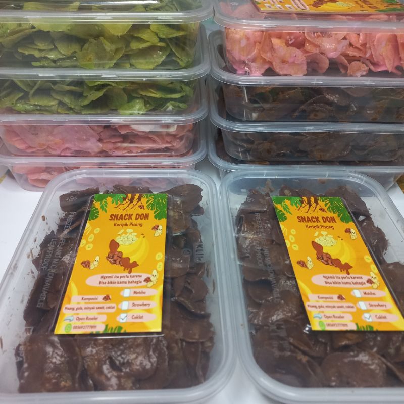 

Keripik Pisang Coklat Lumer Rasa Coklat (Snack Don Banana Chips Chocolate)