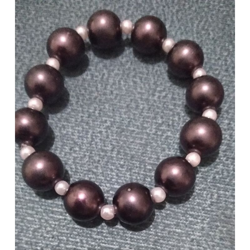 Gelang manik-manik mute mutiara 003