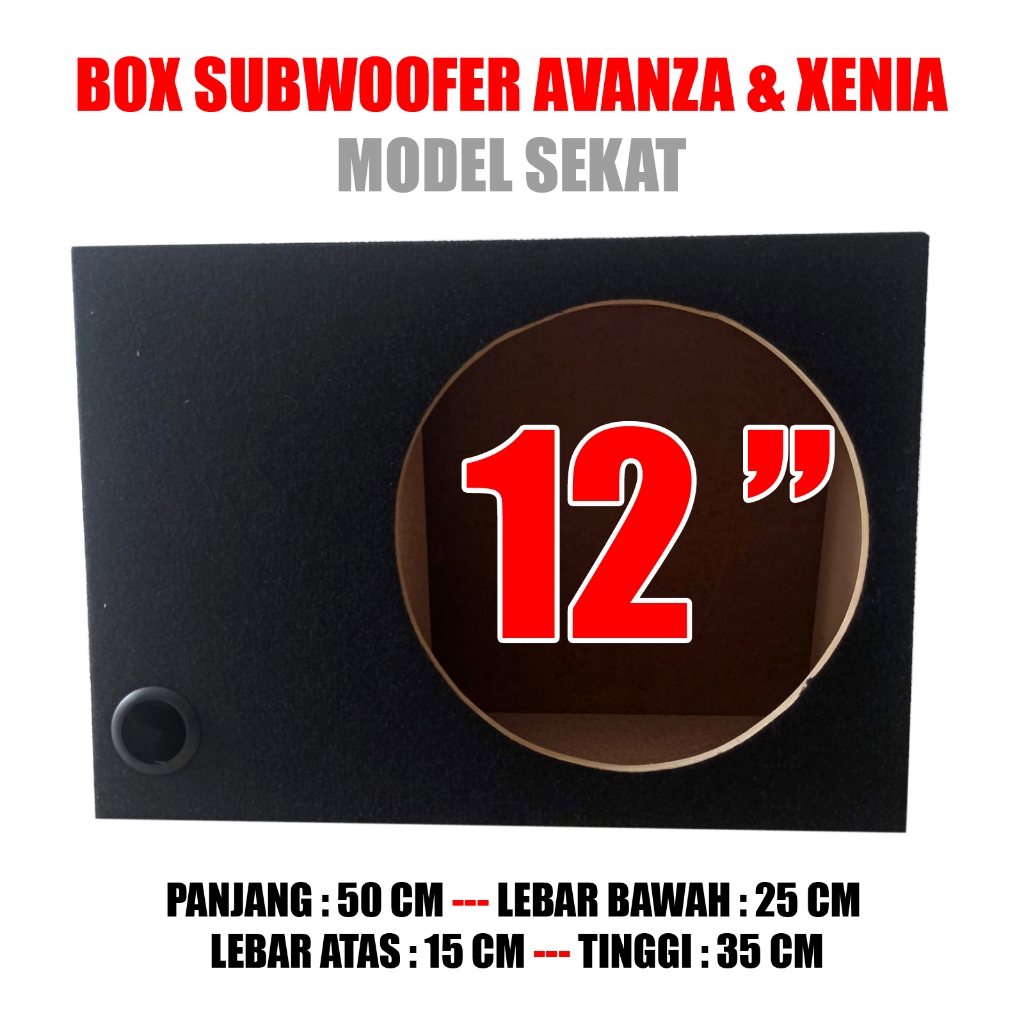 KADproject - Box Speaker Subwoofer 12 Inch Avanza Xenia Universal Model Sekat Kualitas