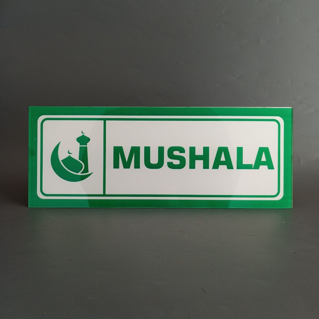 Akrilik Nama Ruang Mushola - Akrili Nama Ruang - Mushola