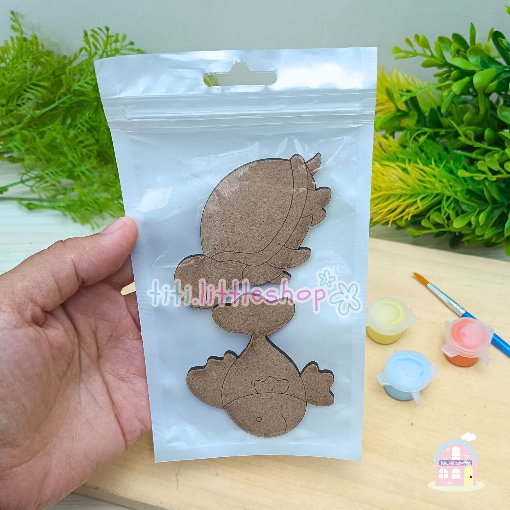 

Wood paint kit motif campur SIZE MEDIUM Mewarnai Melukis Kado Souvenir anak