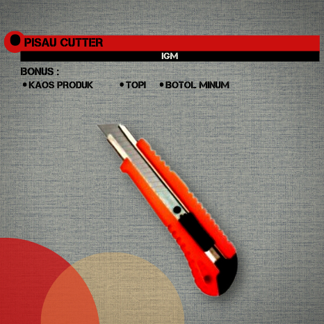 

Pisau Cutter IGM IC-233 Original Cutter Besar Cutter Pemotong Kertas Refill Cutter IGM Cutter Knife Isi Ulang Pisau Cutter Terbaru Terlaris