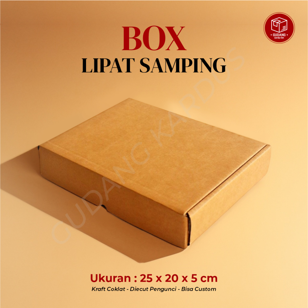 

Box DC LS (25 x 20 x 5 cm) LS/Karton/Polos/Kardus/Hampers/Pizza/Baju/BoxPacking