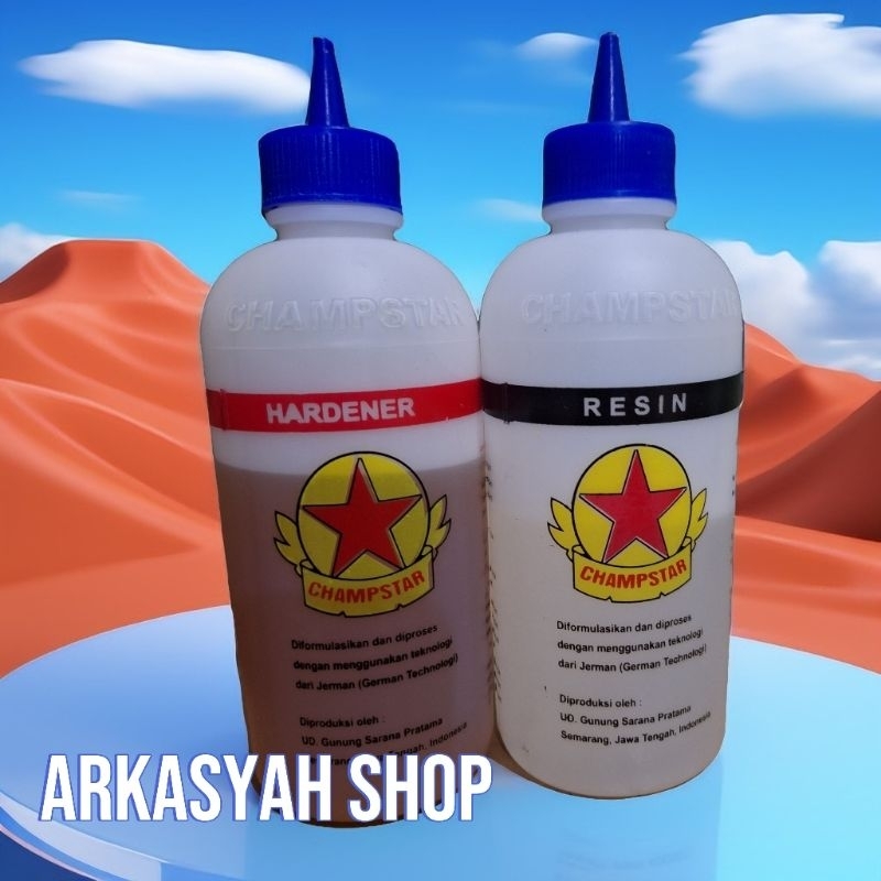 LEM BINTANG EPOXY HARDENER RESIN NB 1/2 KG  (LEM KAYU LEM 2 KOMPONEN LEM SUPER KUAT)