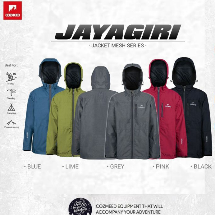 JAKET COZMEED JAYAGIRI | SIDLEY BROAD PEAK SAGARMATHA WATER REPPELENT POLAR FLEECE MESH JALAFURING J