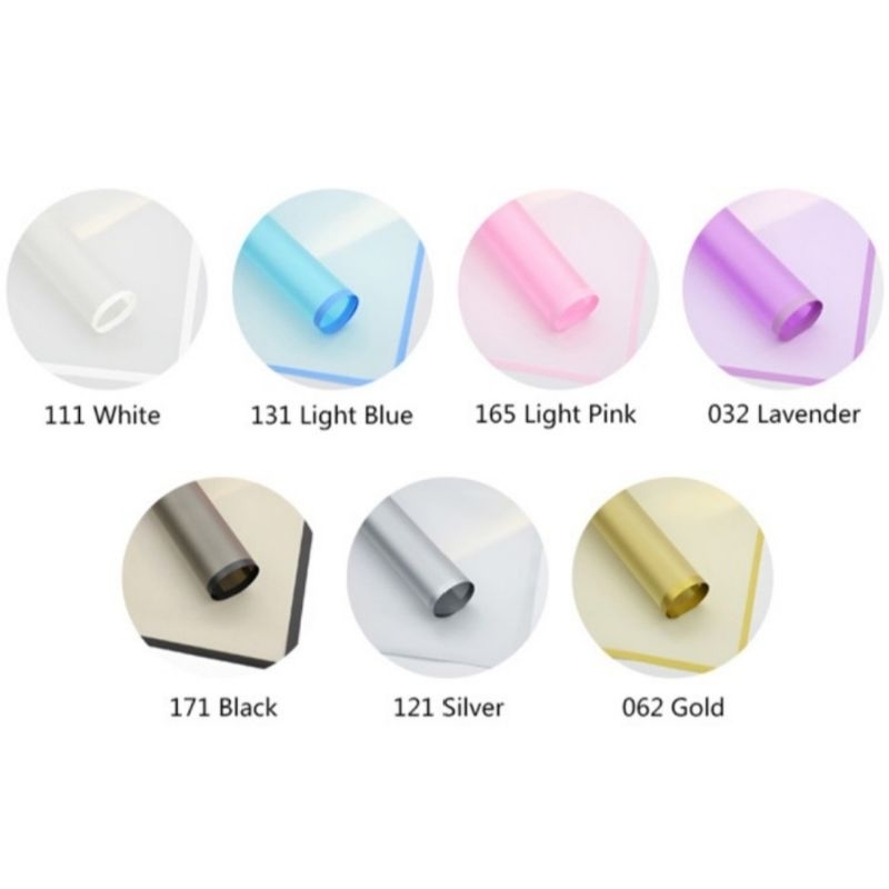 

(10 pcs) Kertas Tissue Cellophane List Segi Pembungkus Bunga, Kado, Kertas Buket Cellophane