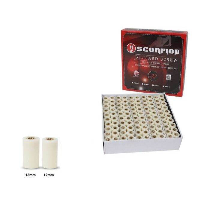 Fiber Cue / Fiber Stik Billiard /Fiber Drat / Fiber Ulir / Billiard Screw Scorpion 12mm/13mm