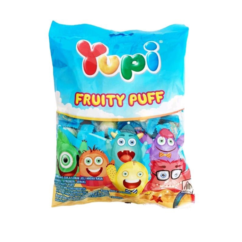 

Permen yupi fruity puff 120g aneka rasa ( jambu,stroberi,jeruk)