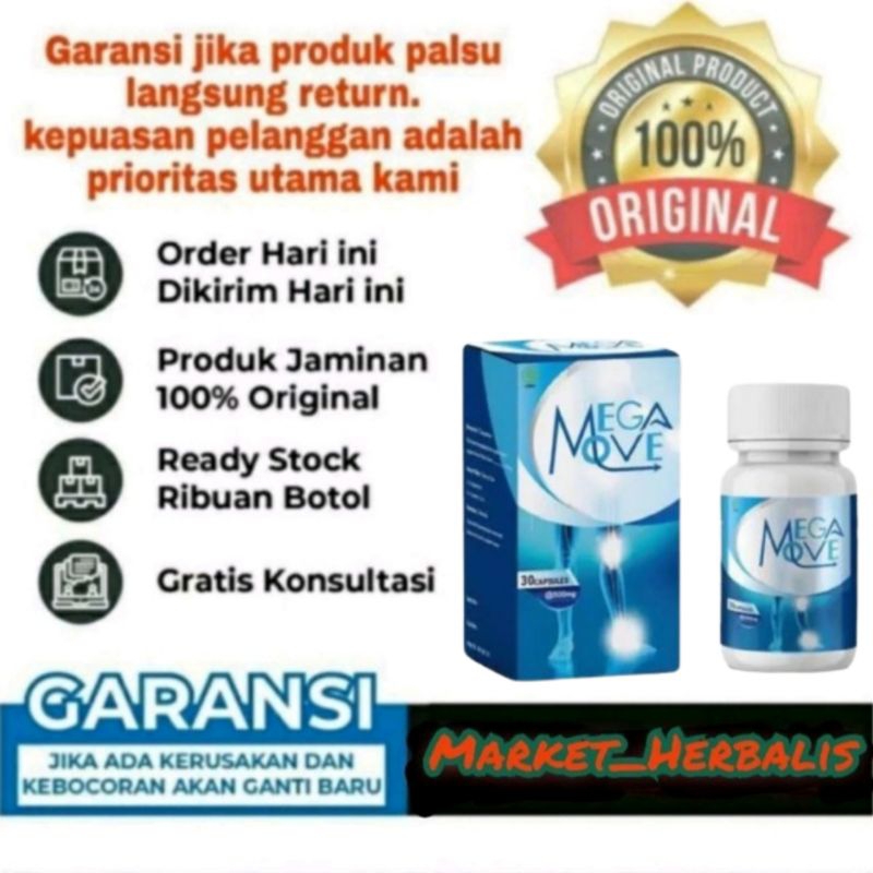 MEGAMOVE OBAT NYERI SENDI MEGAMOVE 100% HERBAL OBAT TULANG DAN SENDI