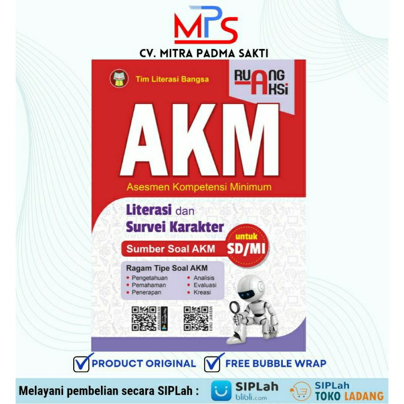 BUKU YRAMA WIDYA RUANG AKSI AKM LITERASI DAN SURVEI KARAKTER UNTUK SD/MI