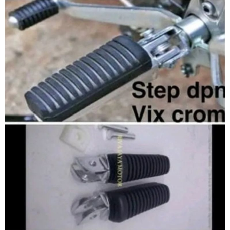 FootStep /Foot Step Depan Vixion Scorpio Footstep Karet Tebal Variasi - cod